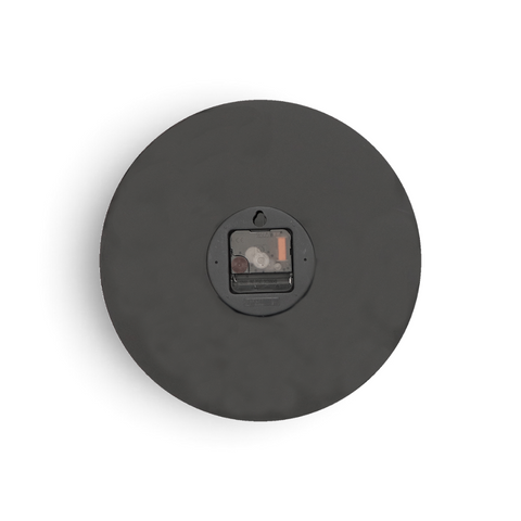RAW Black Wall Clock mit 300 mm Durchmesser Rückseite