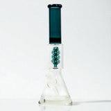 Percolator Bong "Double Helix" - Petrol Blue – Bild 1