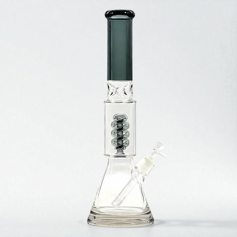 Perkulatorbong "Double Helix Spike" - Smoke