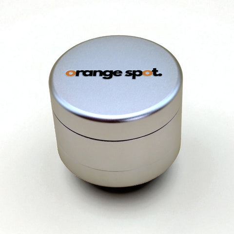 Grinder - Wellenschliff - 4-Lagig - Silber - The Orange Spot