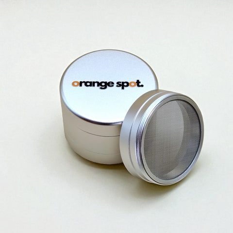 Grinder - Wellenschliff - 4-Lagig - Silber - The Orange Spot