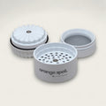 Grinder Keramik - Wellenschliff - 4-Lagig - Weiß - The Orange Spot