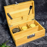 Bambus Stonerbox inkl. Grinder und Zubehör – Bild 9