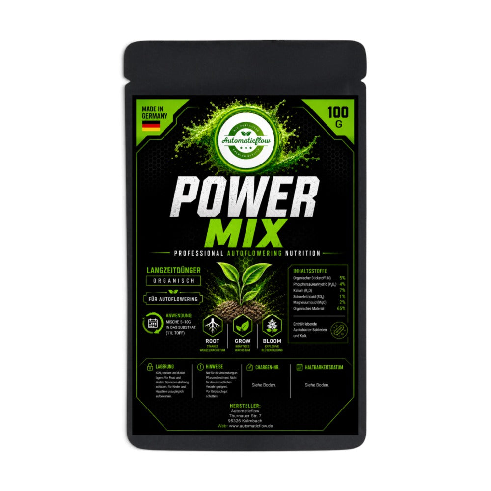 Automaticflow POWERMIX organischer Langzeitdünger im 100-g-Beutel