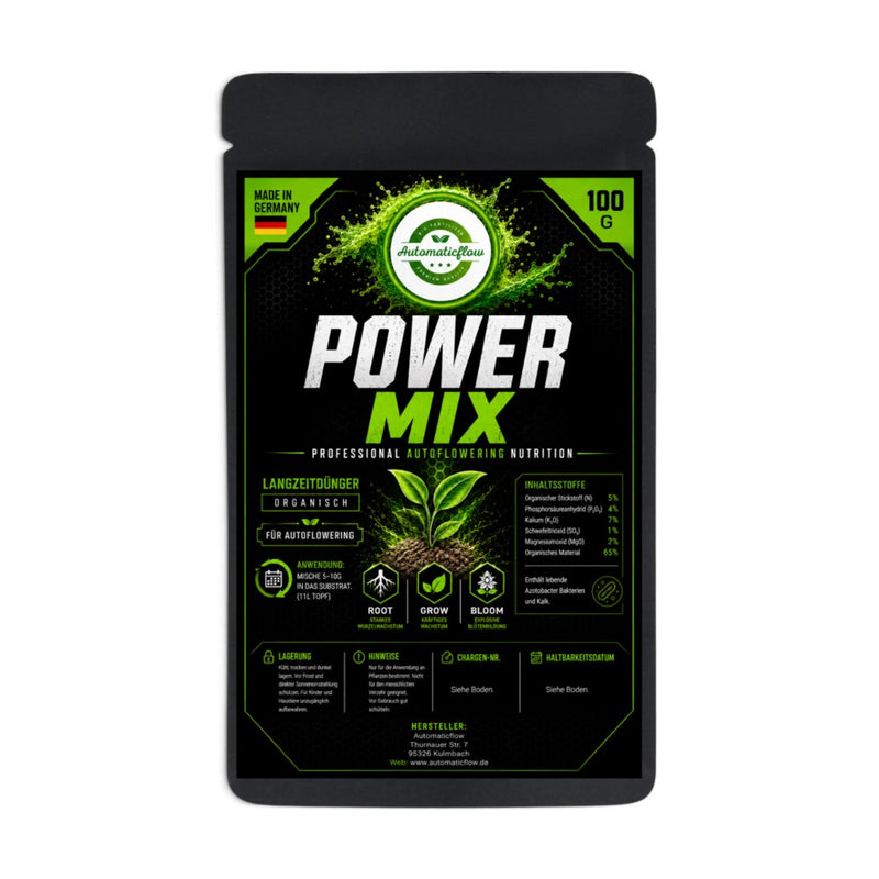 Automaticflow POWERMIX organischer Langzeitdünger im 100-g-Beutel