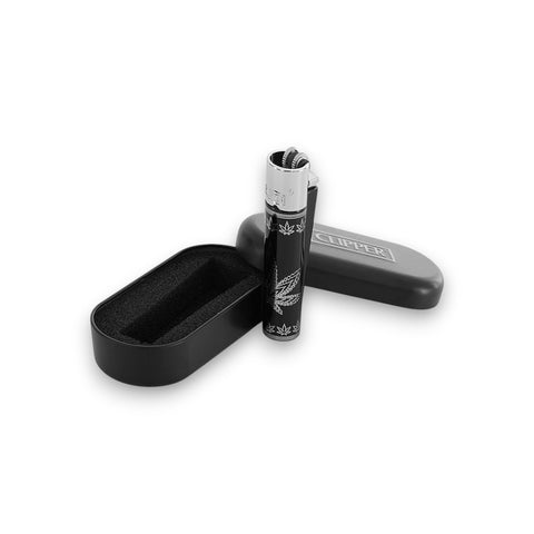 Clipper - Metal - Leaves Silhouette - Lasergraviert