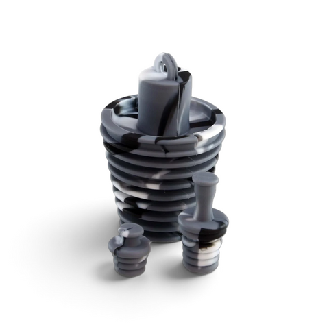 Silikon Bong Plug Set mit drei Reinigungsstopfen