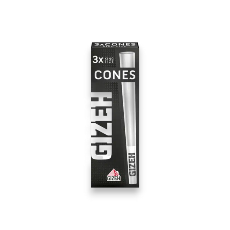 GIZEH Black King Size Cones mit 3 vorgedrehten Papercones und integriertem Papierfilter