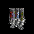 JUST EHLE 500 ml Zylinderbong aus Borosilikatglas mit NS 18,8 Schliff, inklusive Siebe und historischem EHLE.-Logo