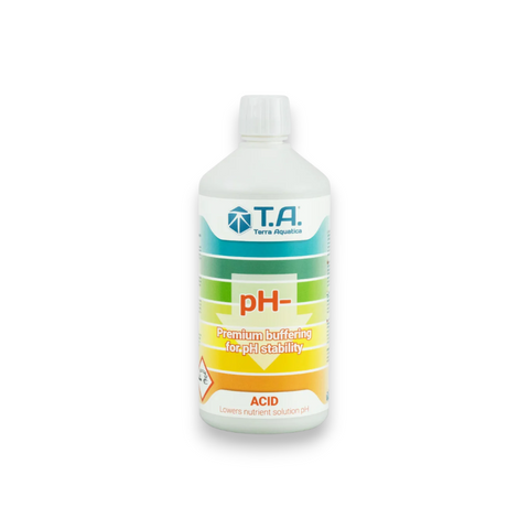 T.A. Terra Aquatica pH Minus Regulator zur zuverlässigen Senkung und Stabilisierung des pH-Werts in der Nährlösung