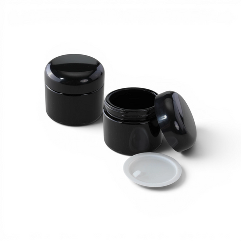 Black Leaf Weithalsdose Violettglas