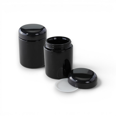 Black Leaf Weithalsdose Violettglas