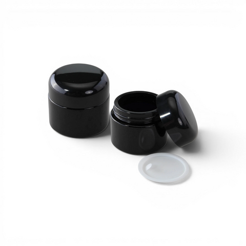 Black Leaf Weithalsdose Violettglas